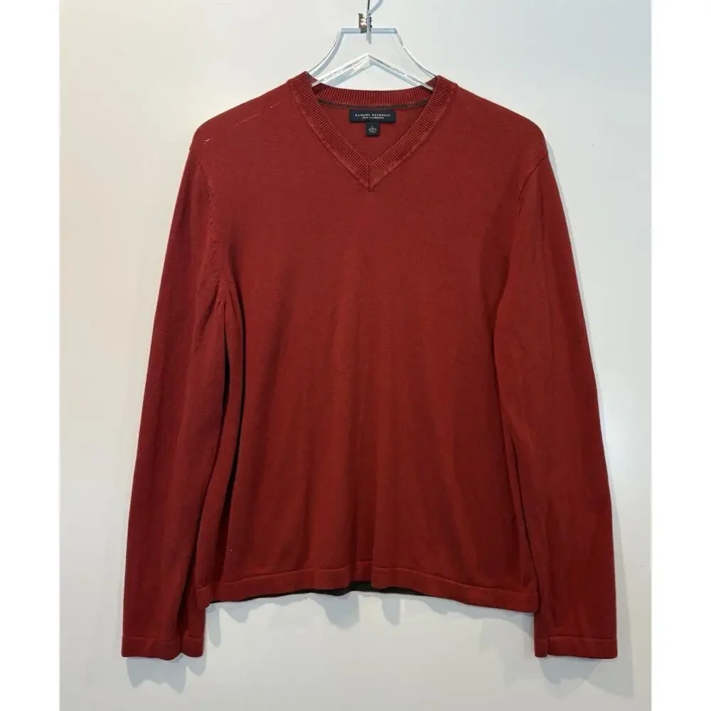 Banana Republic Silk Cashmere Sweater Mens Size‎ Large (1933)